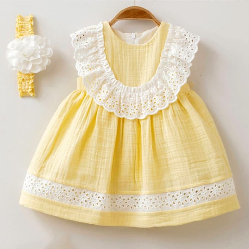 Baby Girl - Soft - Dress With Baby Bond